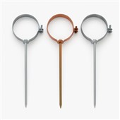 Klempířský prvek - Objímka svodu pr. 120mm / trn 200mm pozink